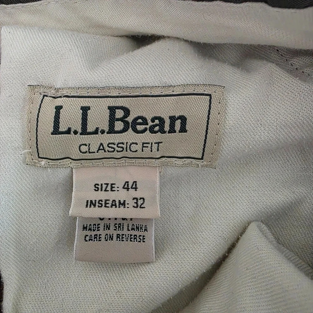 LL‎ Bean Corduroy Pants Men's 44x32 Brown Corduroy Classic Fit Eclectic Poetcore